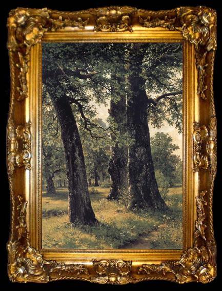 framed  Ivan Shishkin Oak, ta009-2